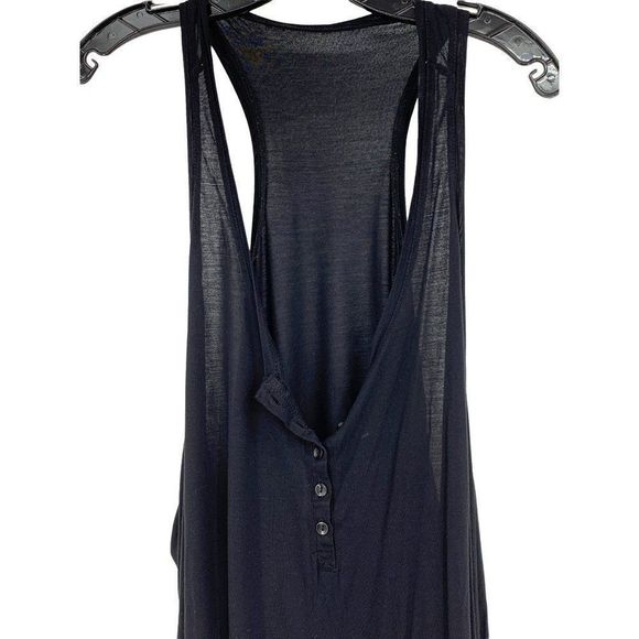 H&M racer back swing tank L/XL Trapeze 1893 Black Ultra Soft Oversized - Picture 3 of 10